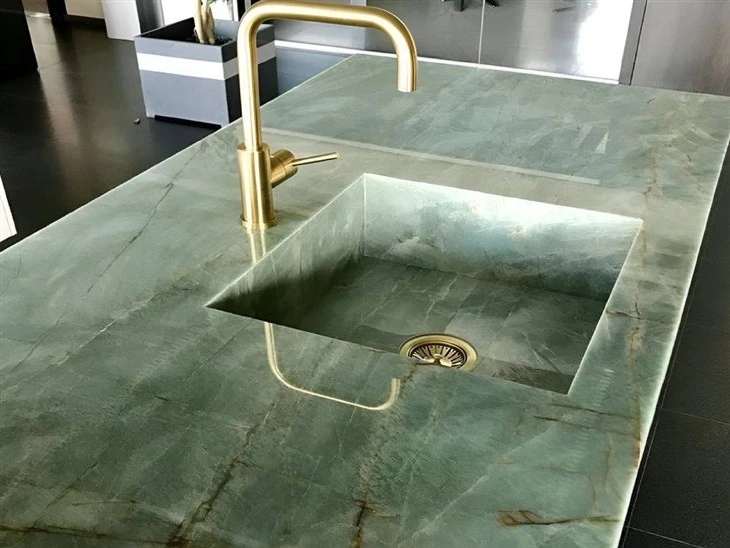 blue green quartzite countertops Supplier