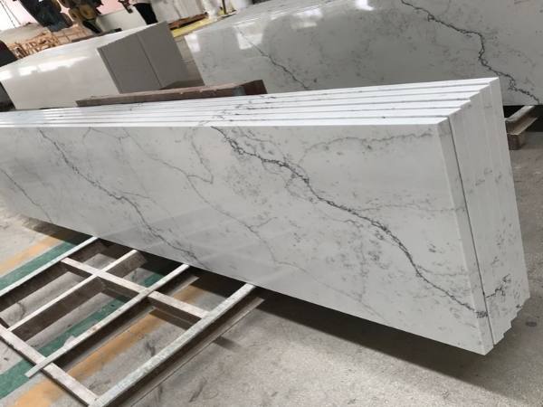 White Quartz Precast Countertops factory
